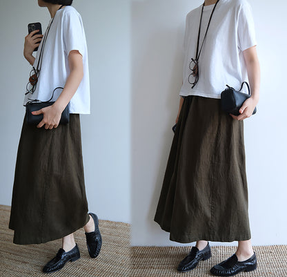 edoa  Linen Wide Leg Pants
