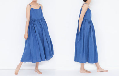 edoa  Summer Washed Ramie Cami Dress