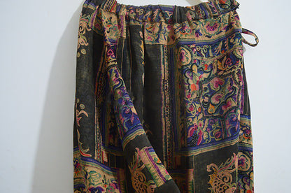 Printed Mud Silk Wrap Skirt sk0037 X277