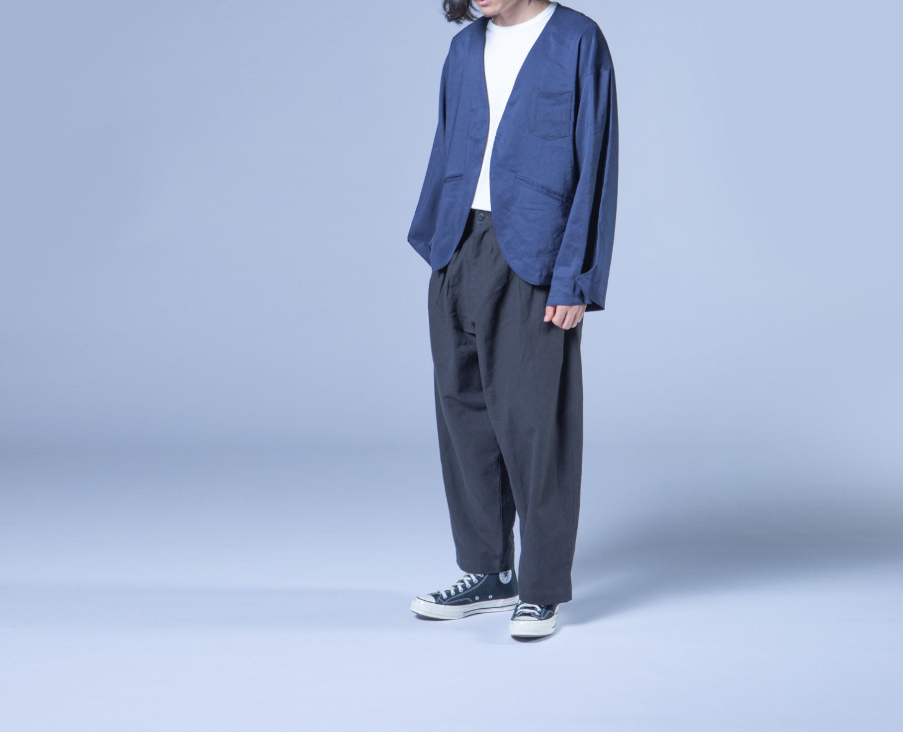 edoa Simplicity V-neck Linen Jacket