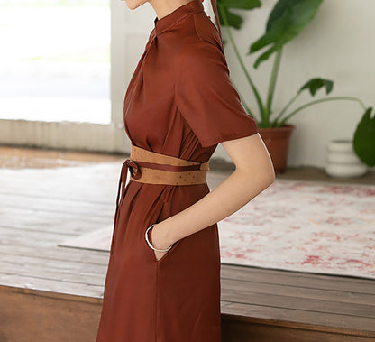 edoa Mud Silk Satin Wedding Dress