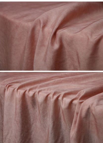 edoa Distressed Plant Dyed Tussah Silk V-neck Dress