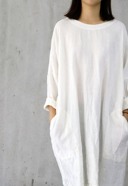 edoa Linen Oversized Tunic