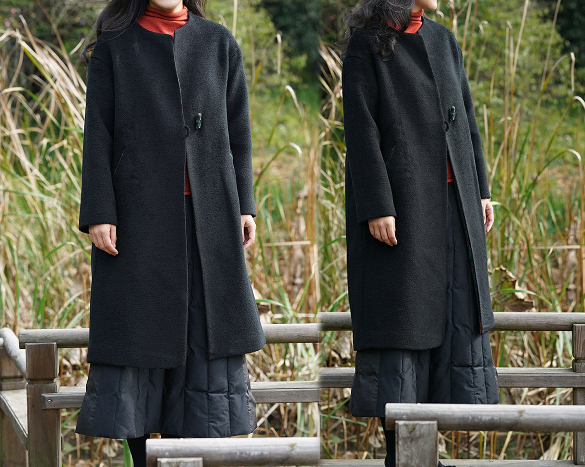 edoa Wool Cashmere Blend Coat