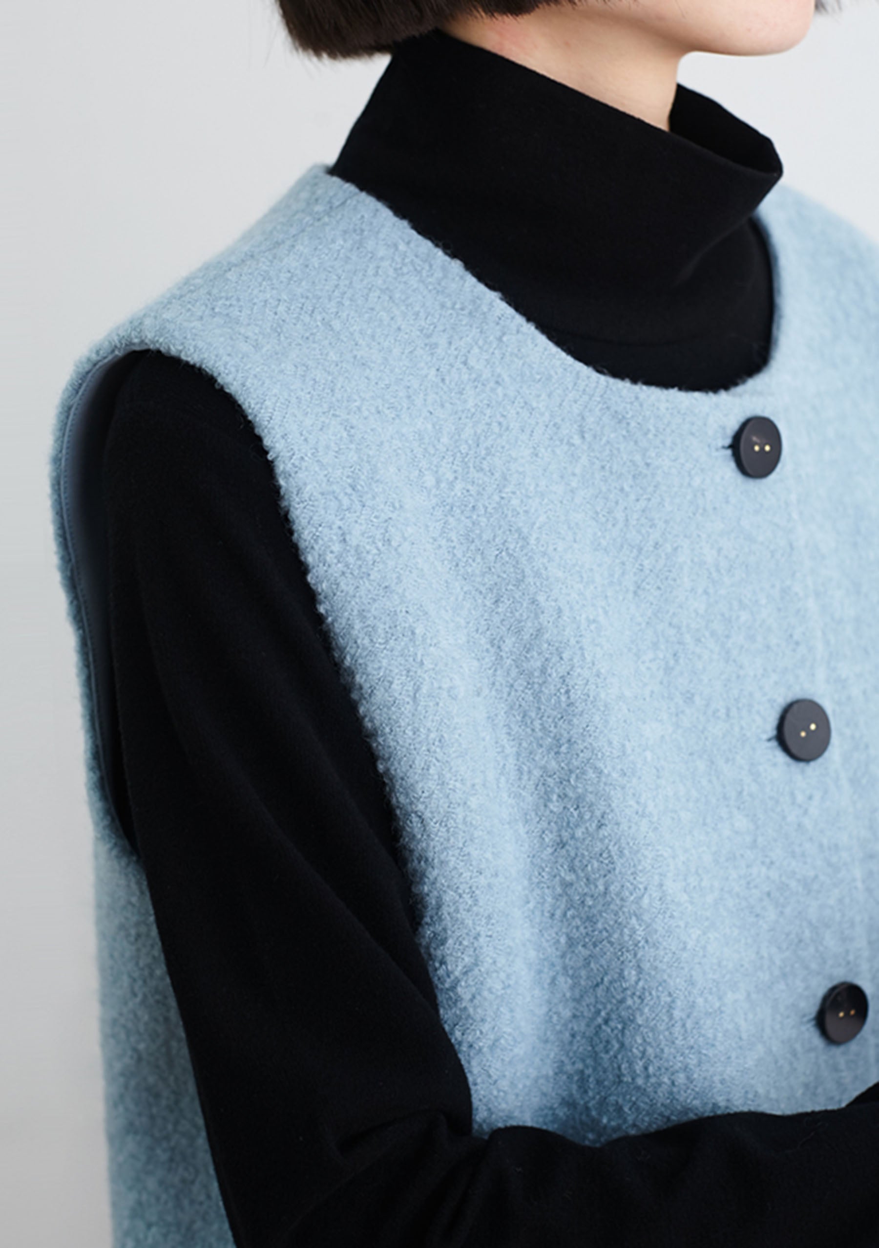 edoa Boiled Wool Vest 