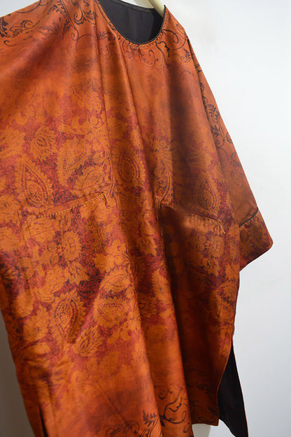 edoa Oversized Printed Mud Silk Charmeuse Kaftan Dress