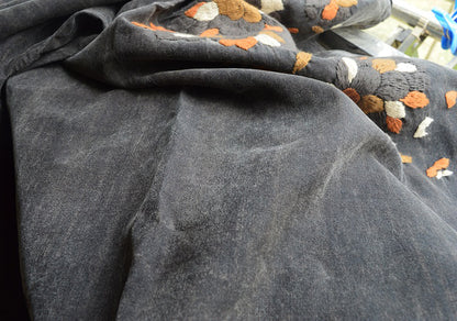 edoa Hand Embroidered Mud Silk Dress