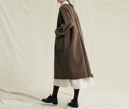 edoa Premium Double Faced Alpaca Coat 