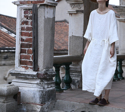 edoa Oversized Linen Tunic