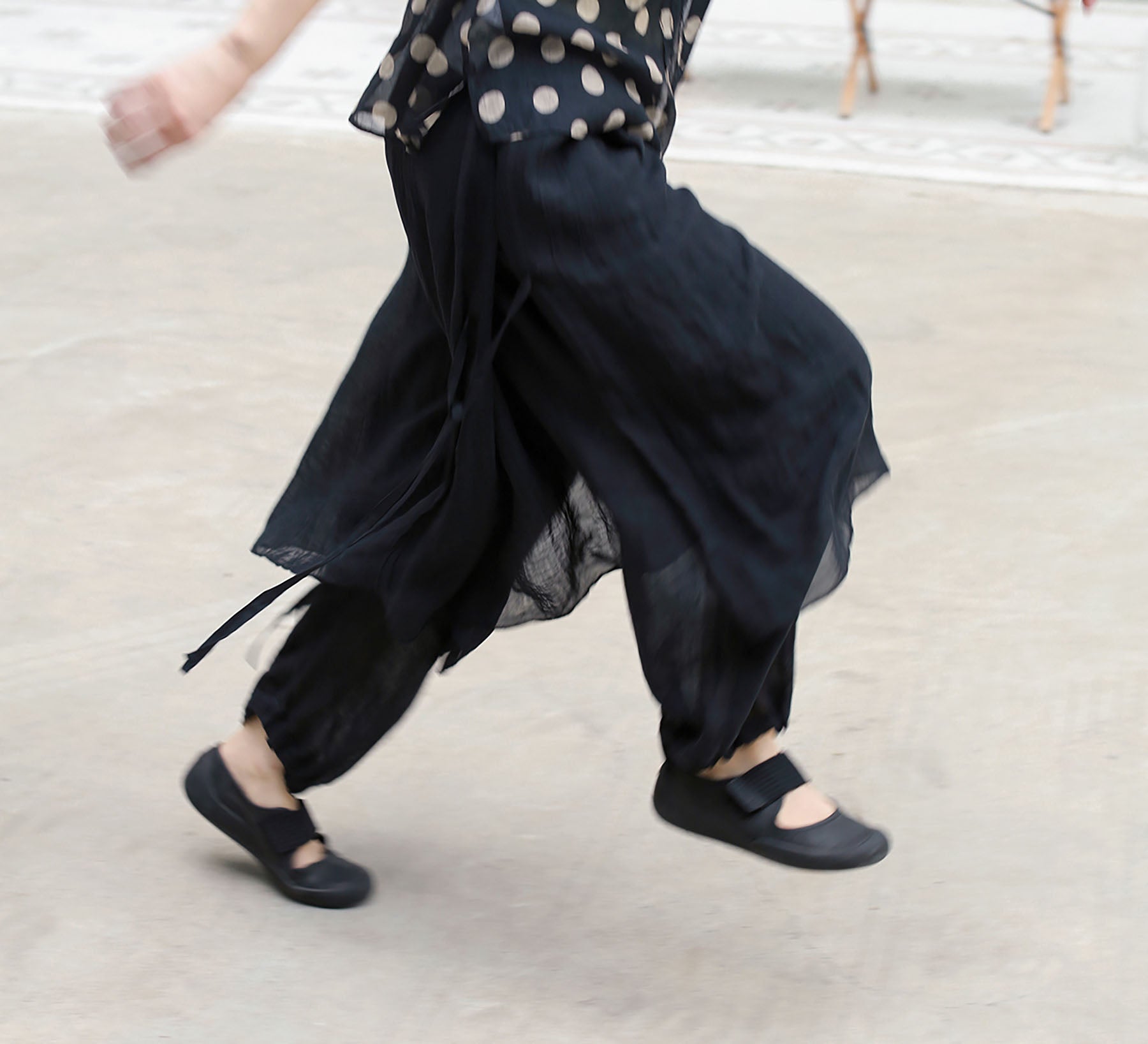 edoa Ramie Two Layer Lantern Pants 