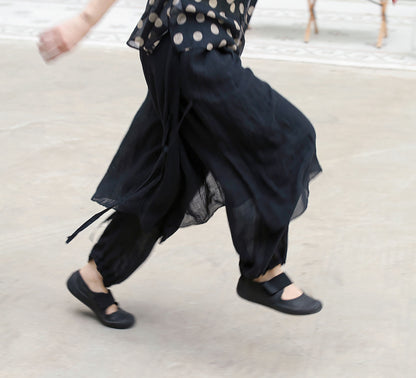 edoa Ramie Two Layer Lantern Pants 