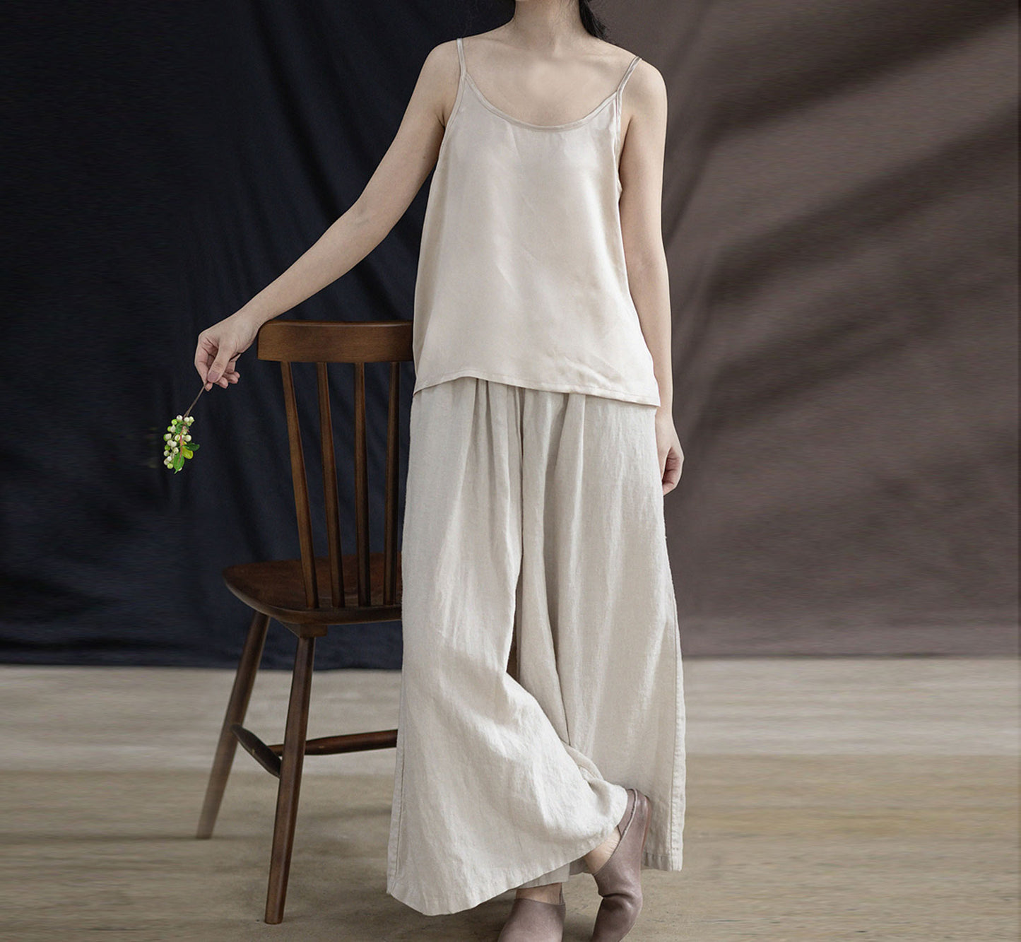 edoa Silk Satin Camisole Top