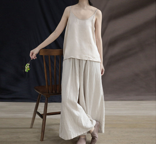 edoa Silk Satin Camisole Top