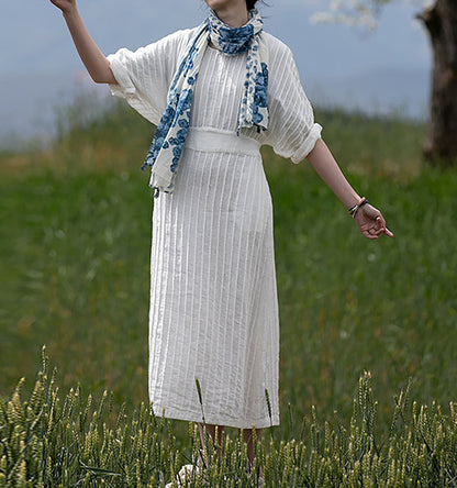 edoa Hand-pintucked Linen Dress