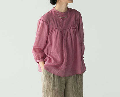 edoa Ramie Flared Top 