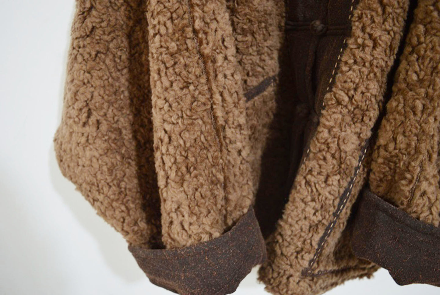 Brown Sherpa Wool Chinese Jacket ja0058 A777
