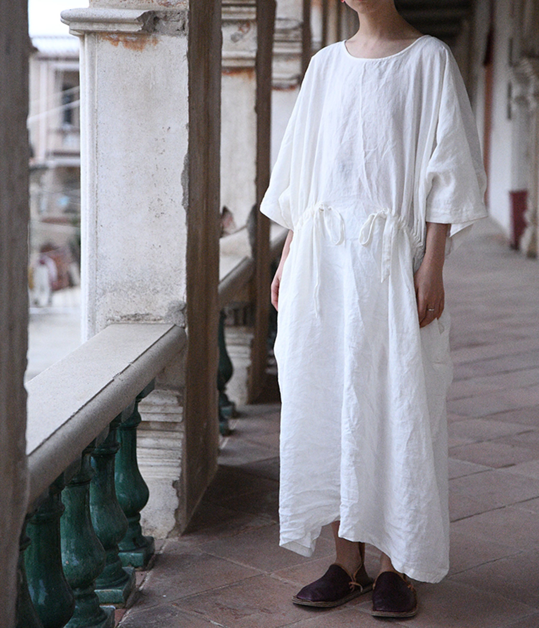 edoa Oversized Linen Tunic