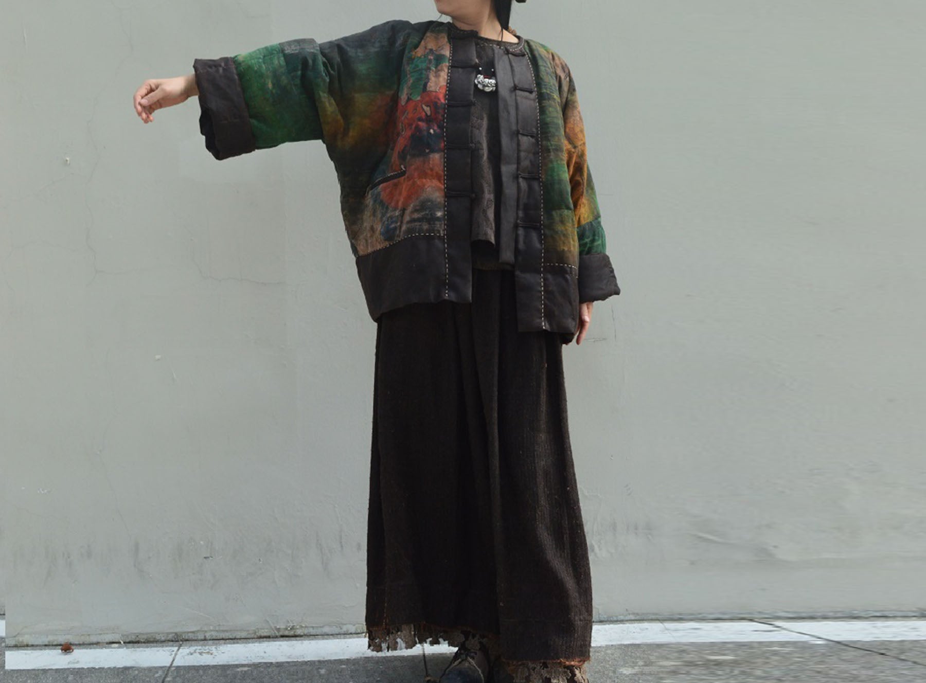 edoa Mud Silk Spin Goose Down Coat