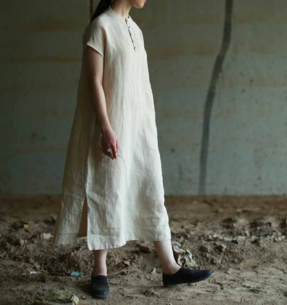edoa Simplicity Linen A Line Dress
