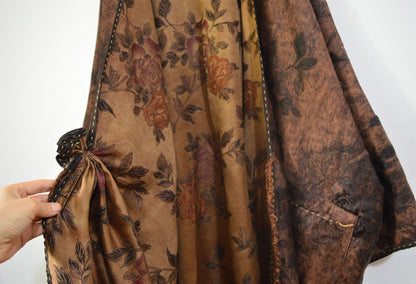 Reversible Mud Silk Song Brocade Coat co0069 A975