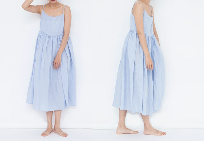 edoa  Summer Washed Ramie Cami Dress