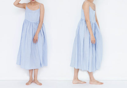 edoa  Summer Washed Ramie Cami Dress