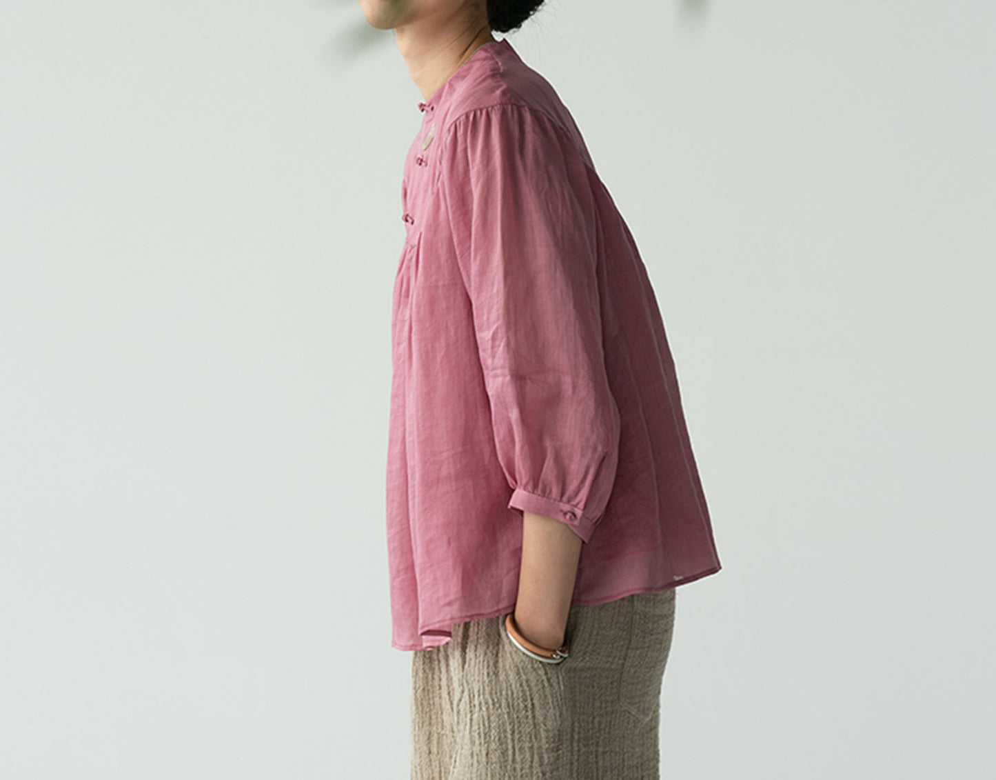 edoa Ramie Flared Top 
