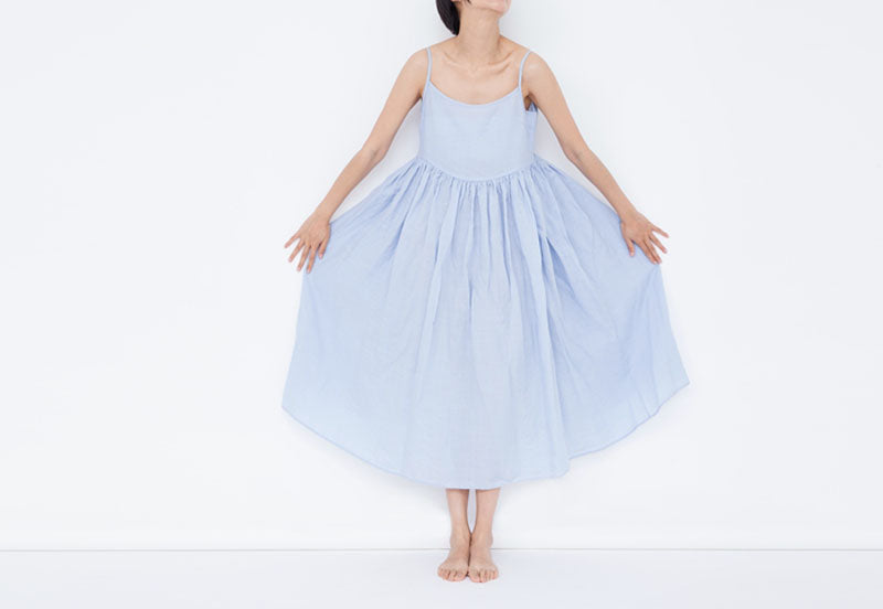 edoa  Summer Washed Ramie Cami Dress