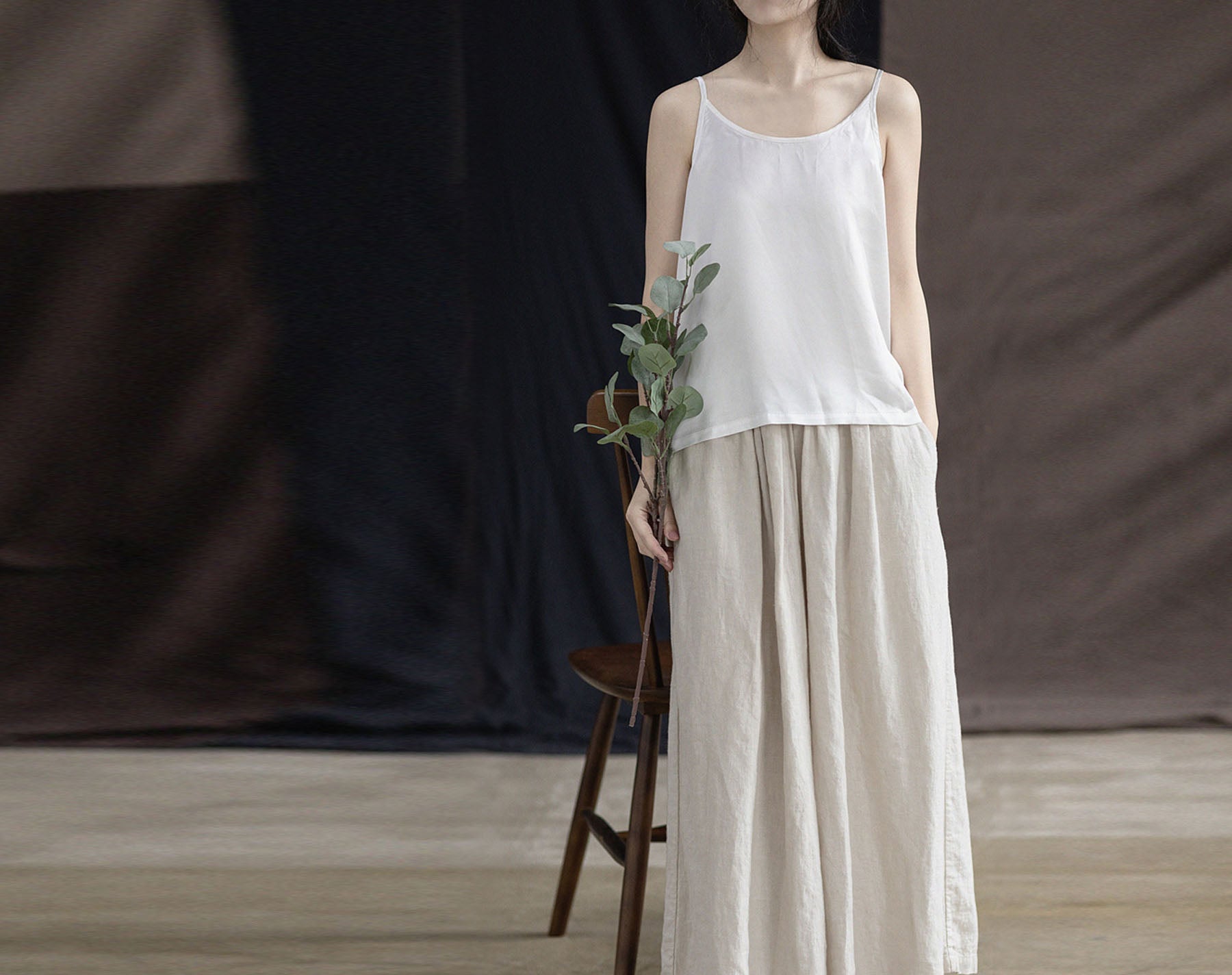 edoa Silk Satin Camisole Top