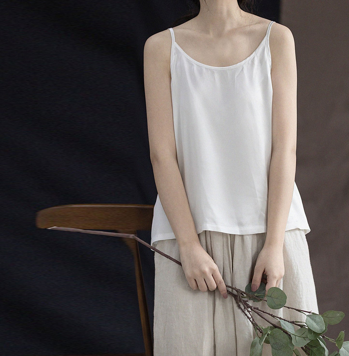 edoa Silk Satin Camisole Top