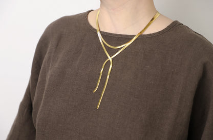 edoa Double Herringbone Necklace