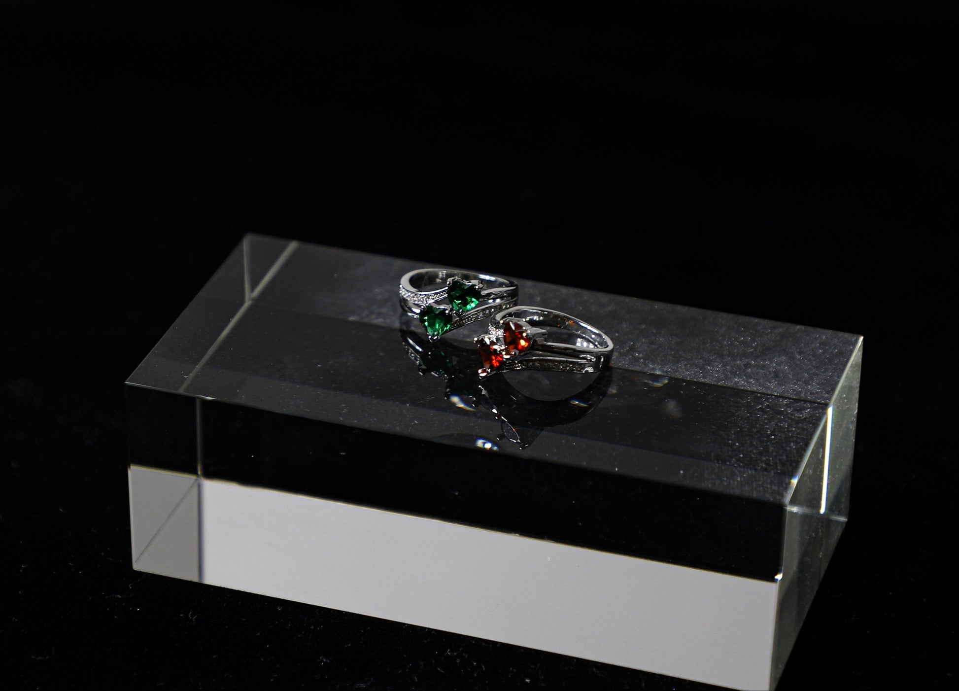 Duo heart ring
