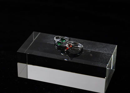 Duo heart ring