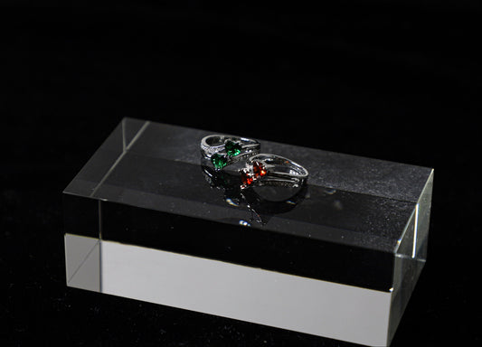 Duo heart ring
