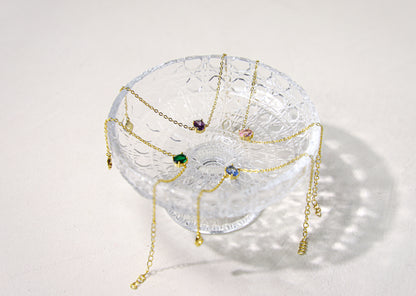 edoa oval birthstone bracelet