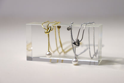 edoa Pearl Heart Slider Necklace