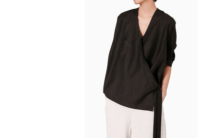 edoa Mud Silk Top Shirt 