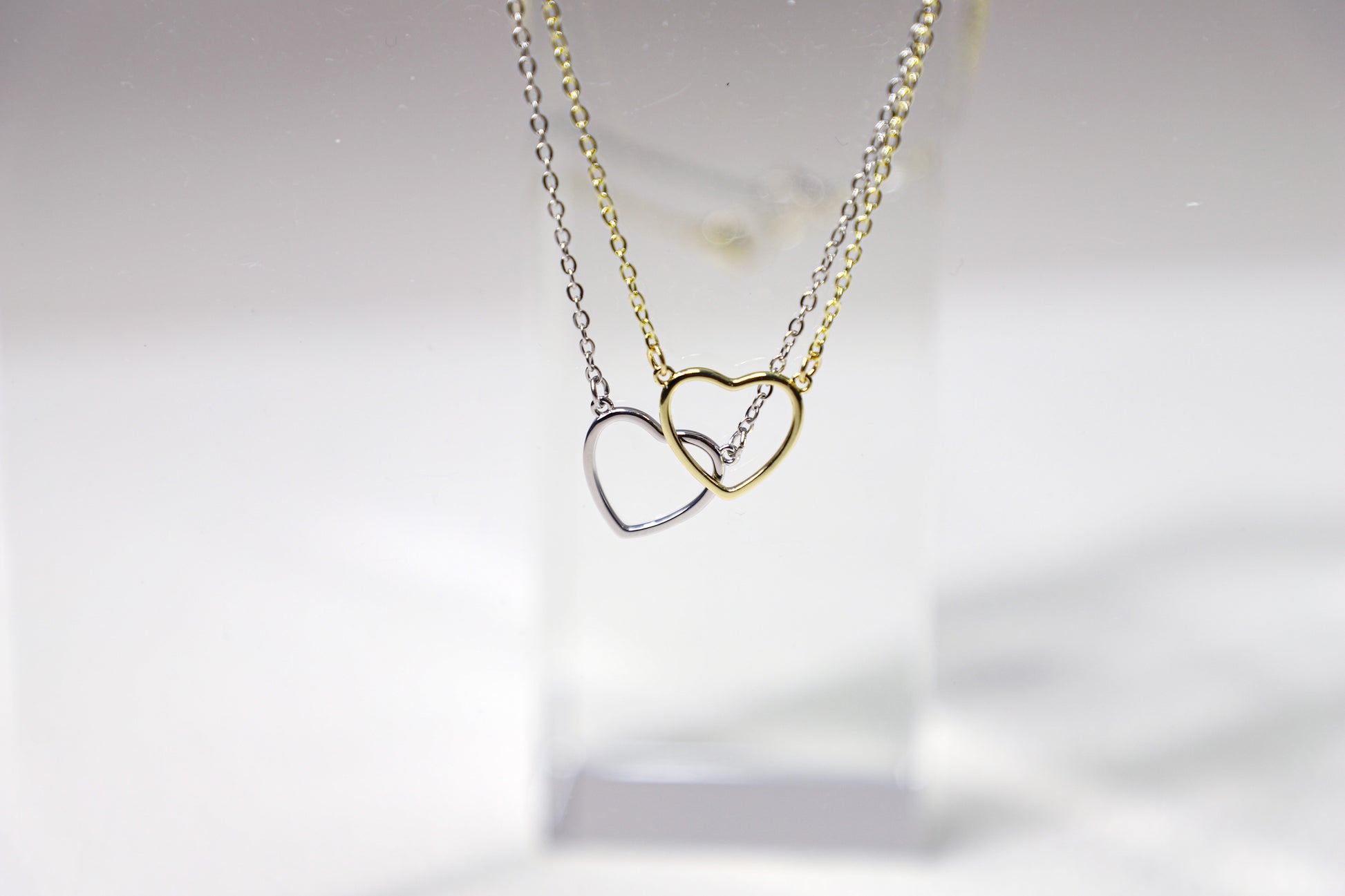 hollow heart necklace