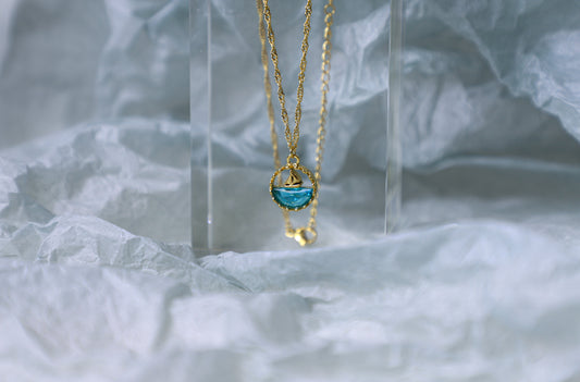 edoa Sailing Boat Pendant Necklace