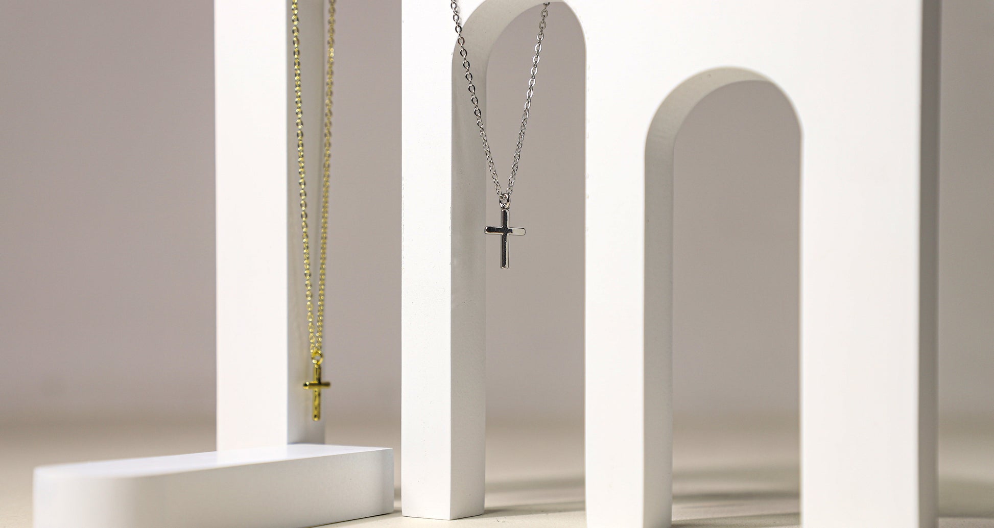 simple cross necklace