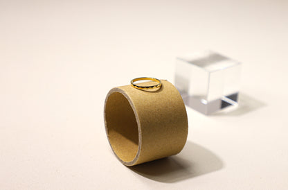 edoa Facet Glow Minimalist Band Ring