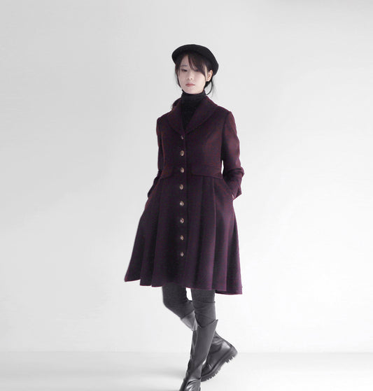 edoa wool princess coat