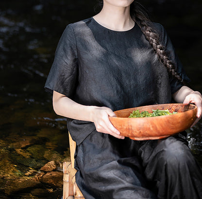 edoa Cracked Mud Silk Top