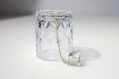 edoa Bohemian Rhinestone Finger Chain