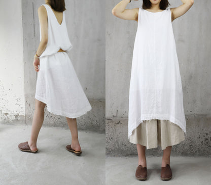 edoa Linen Tank Dress 