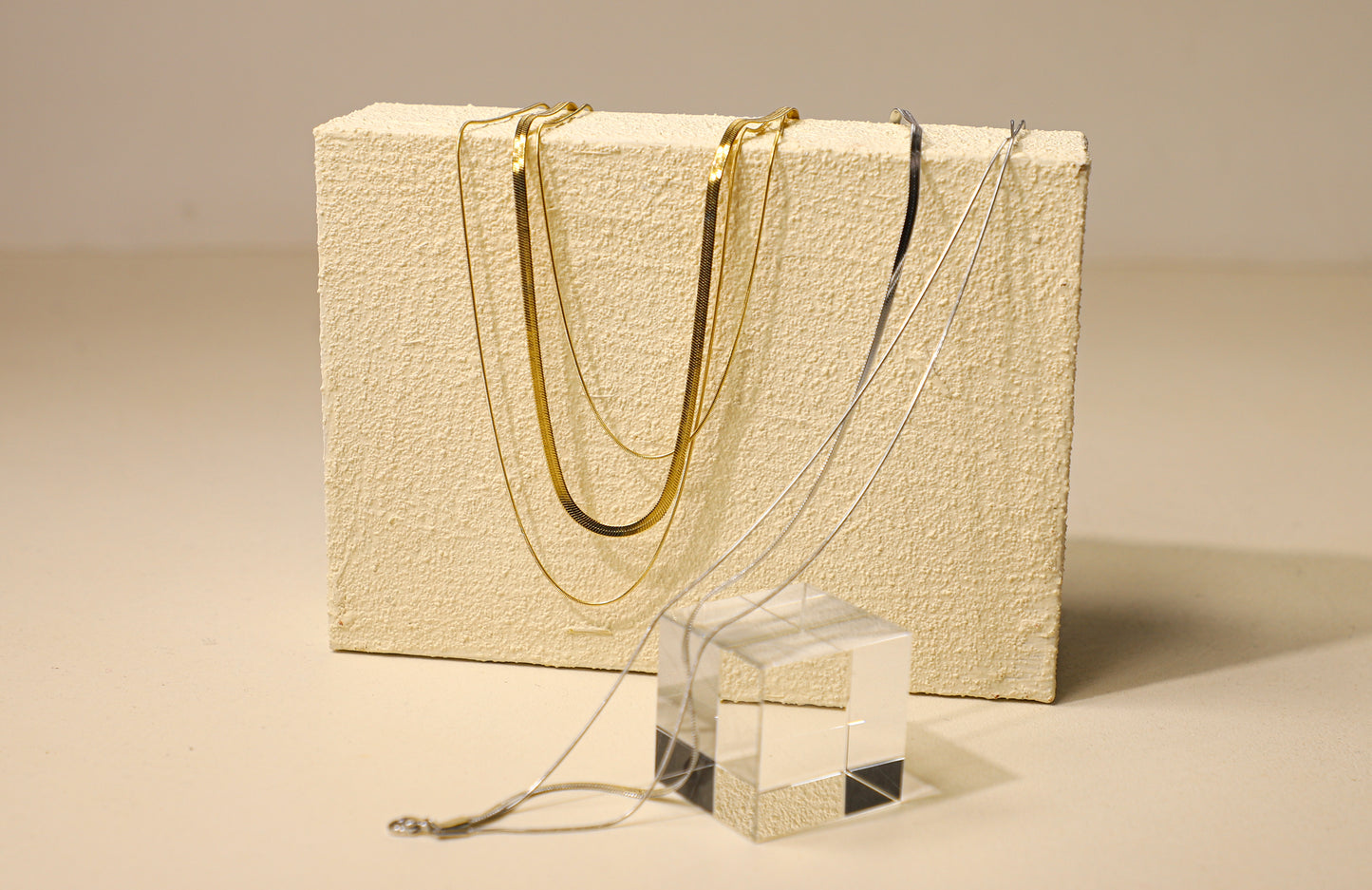 edoa Triple Layer Snake Chain