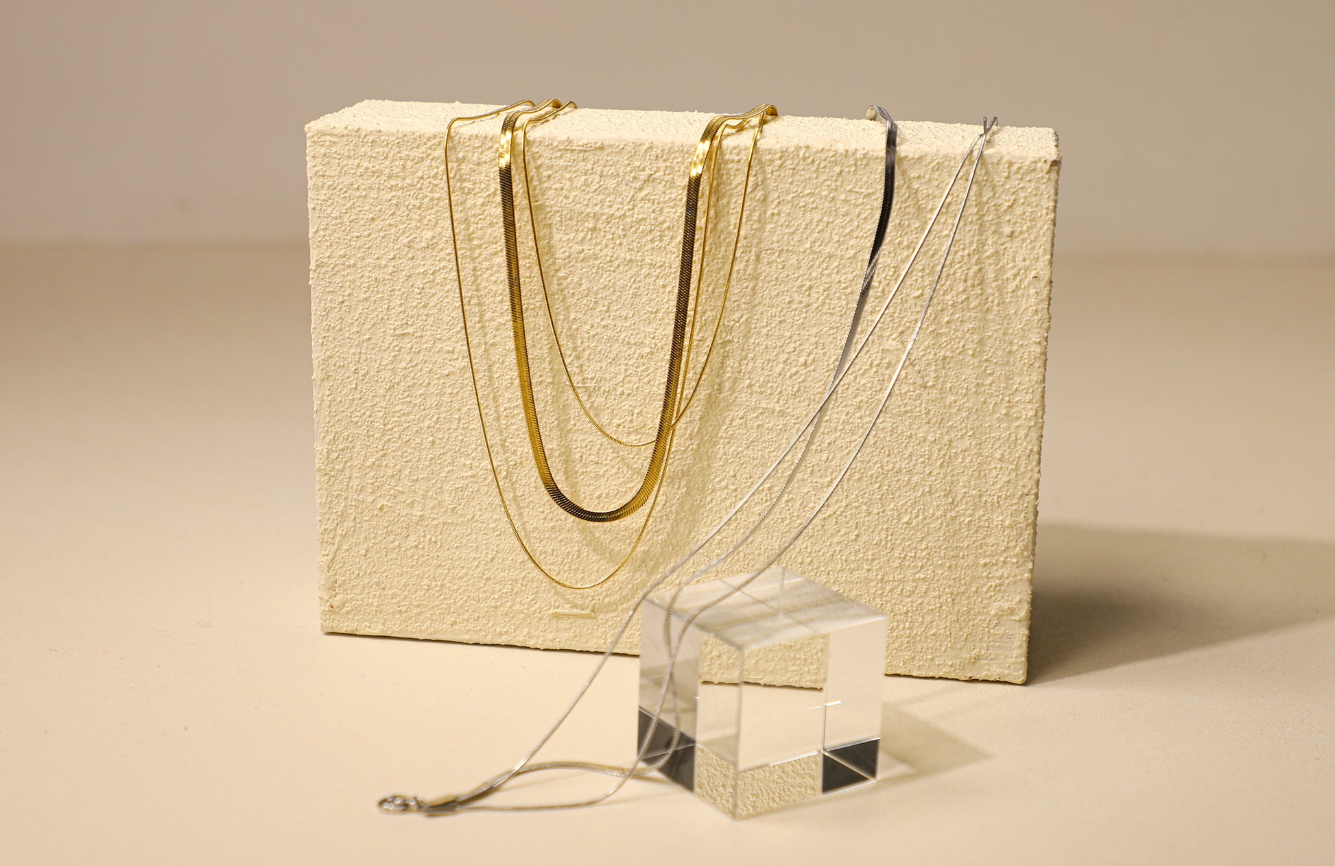 edoa Triple Layer Snake Chain