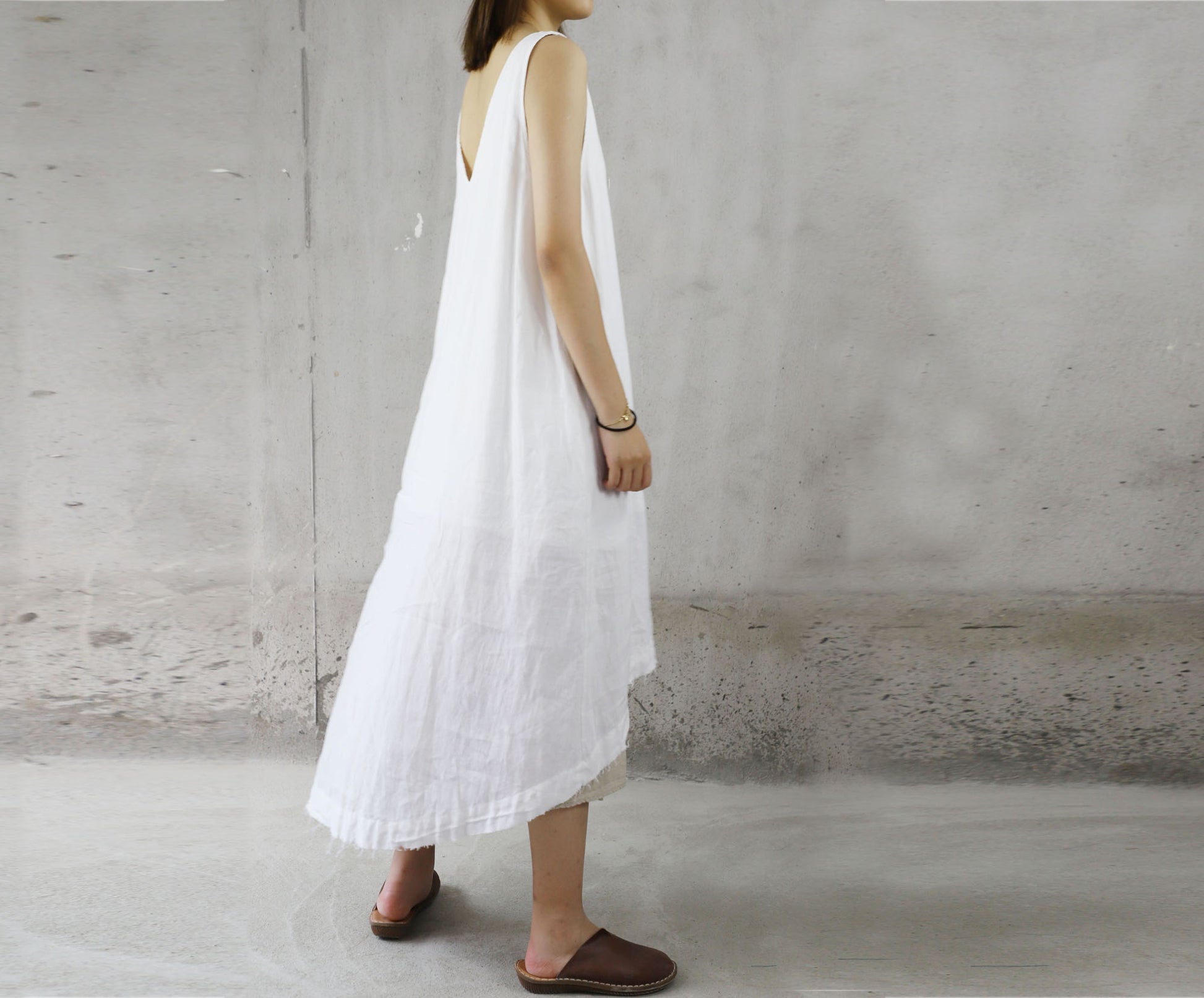 edoa Linen Tank Dress 