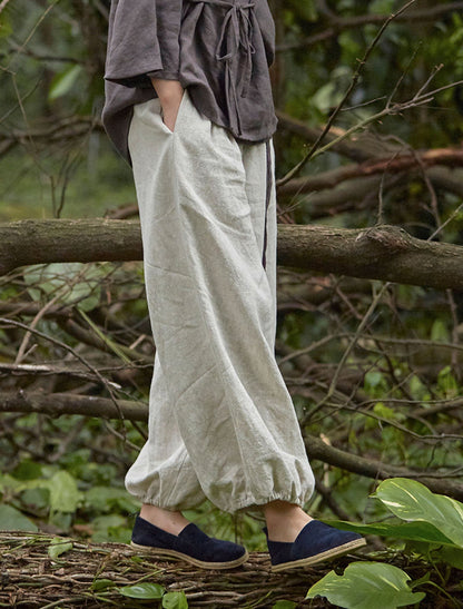 edoa Linen Lantern Yoga Pants