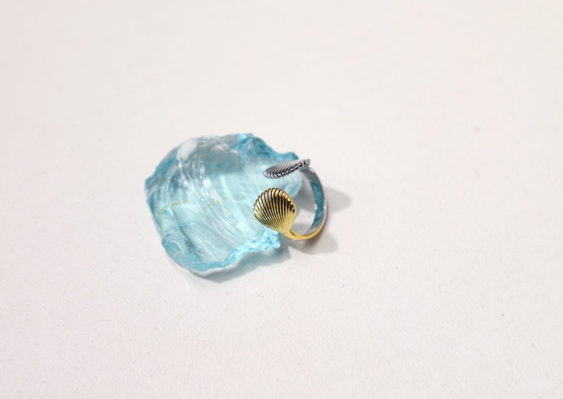 duo scallop ring